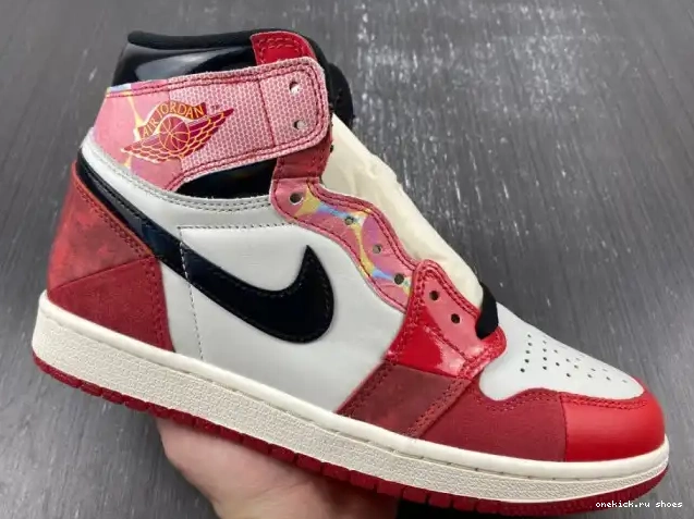 Rep DV1748-601 HIGH THE SPIDER-MAN ACROSS OG JORDAN 1 SPIDER-VERSE 0514